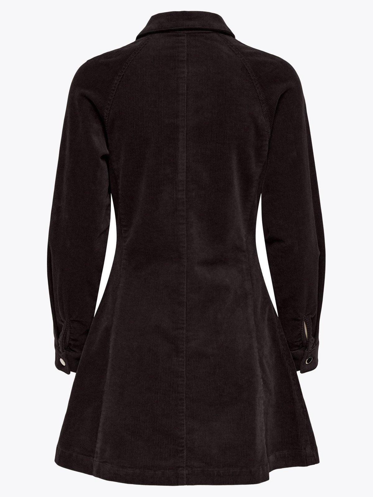 Only Zeva Long Sleeve Short Cord Dress CC Chocolate Torte