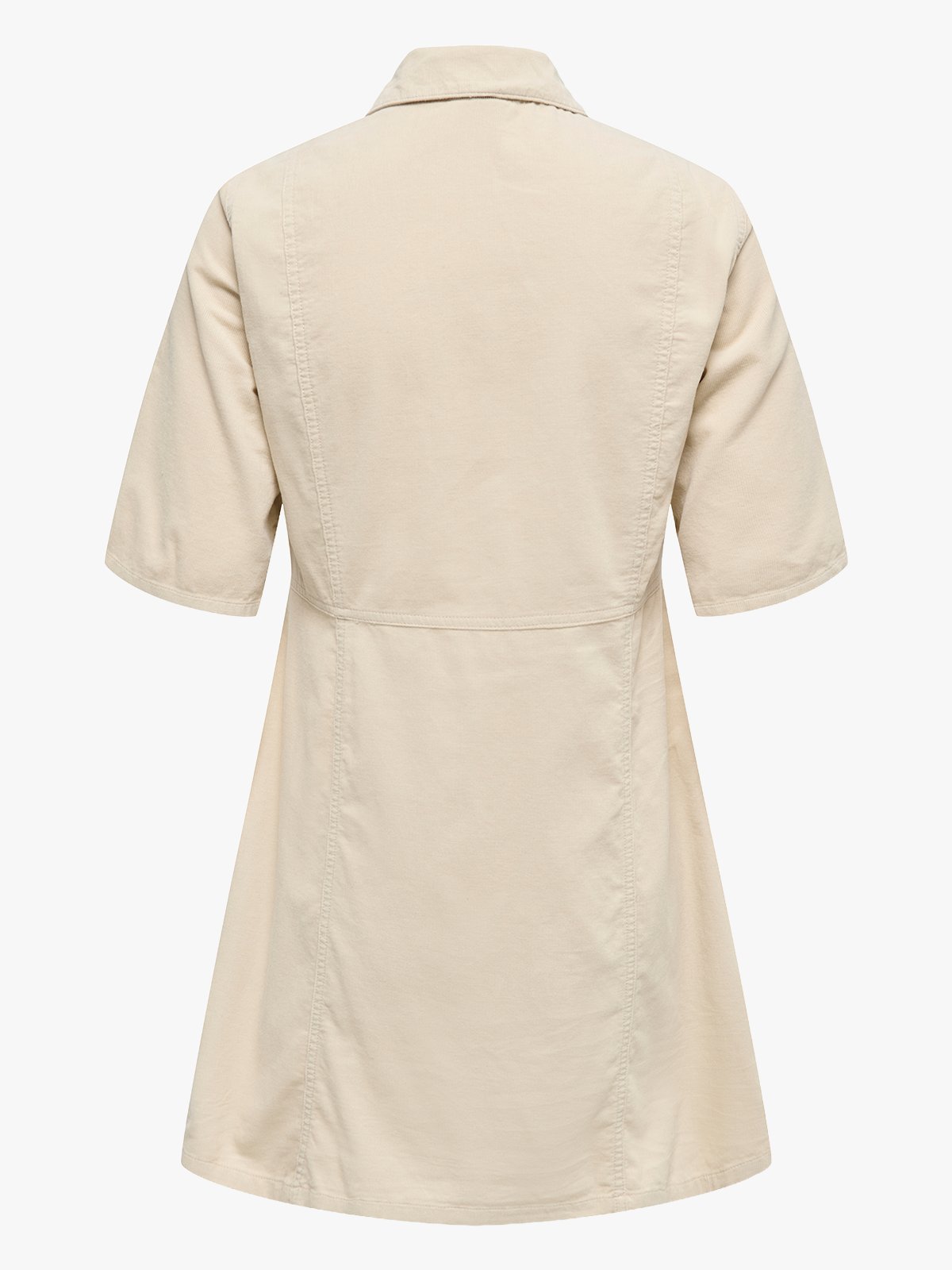 Only Aime 2/4 Short Cord Button Dress Oatmel