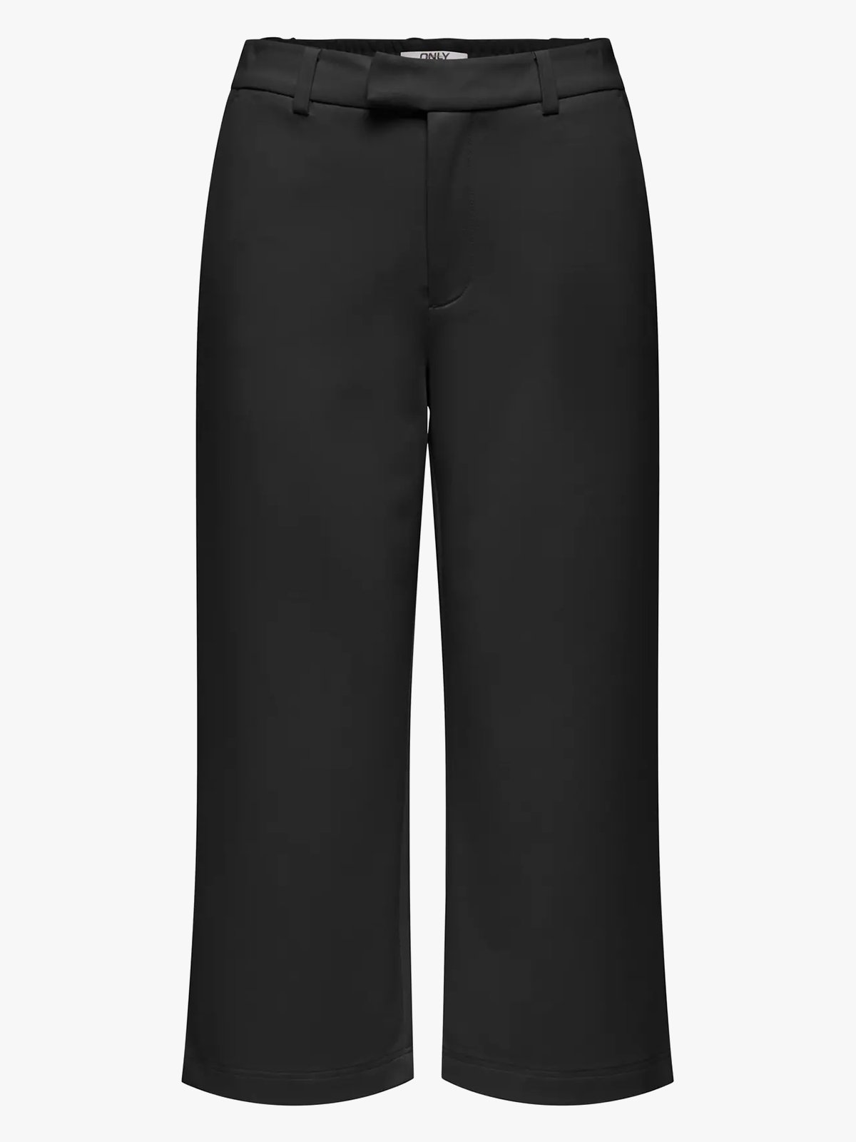 Only Poptrash Mid Waist Culotte Pant Black