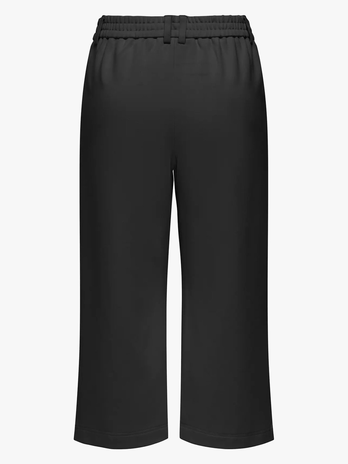 Only Poptrash Mid Waist Culotte Pant Black