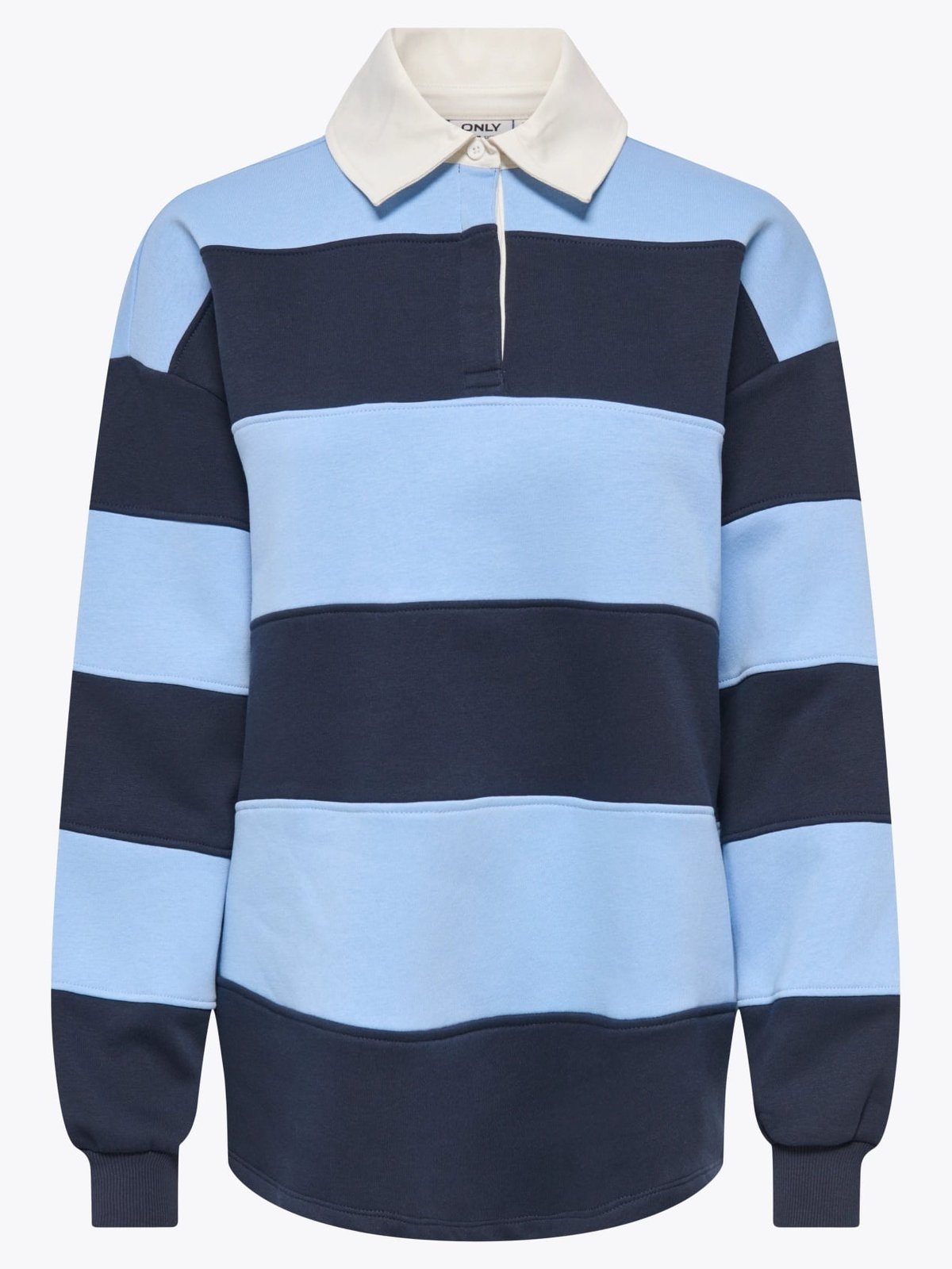 Only Nara Long Sleeve Polo Sweat Bel Air Blue Night Sky