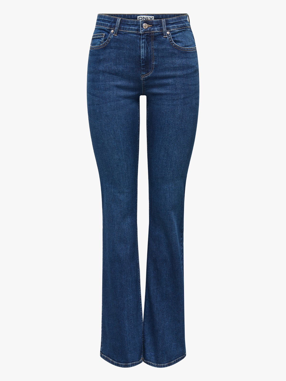 Only Blush Mid Regular Waist Denim Dark Blue Denim