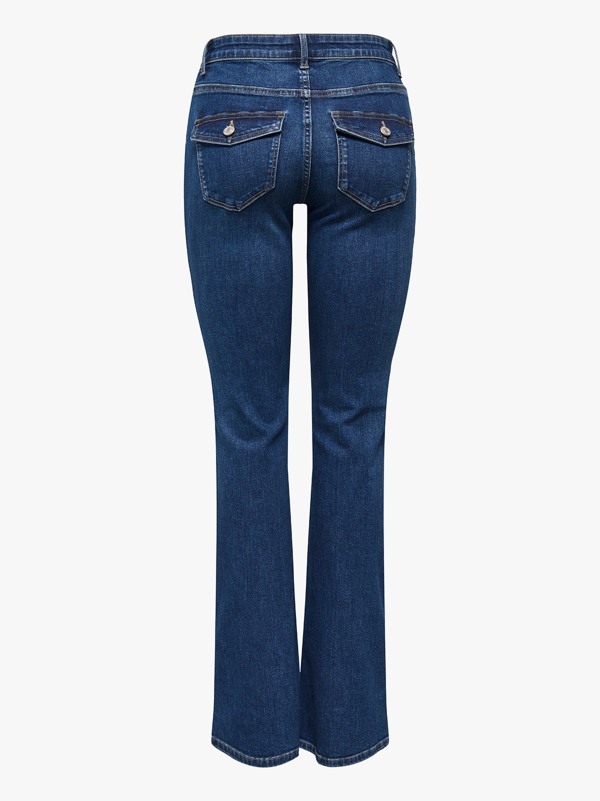 Only Blush Mid Regular Waist Denim Dark Blue Denim