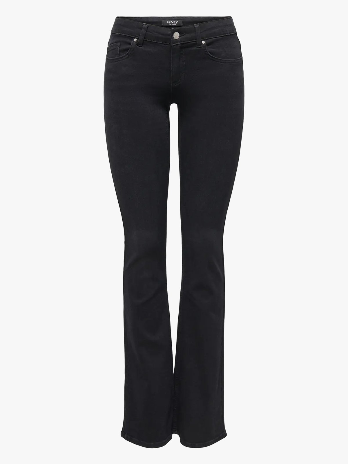 Only Blush Low Waist Flared Denim Black Denim