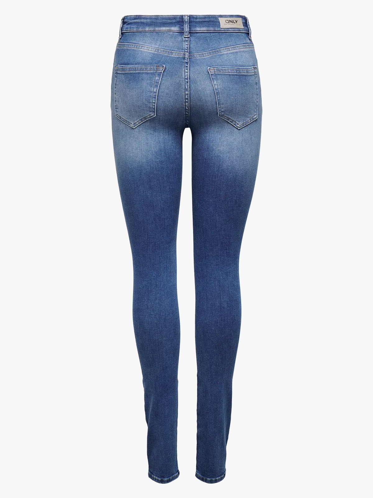 Only Blush Mid Skinny Forever Black Jeans Medium Blue Denim