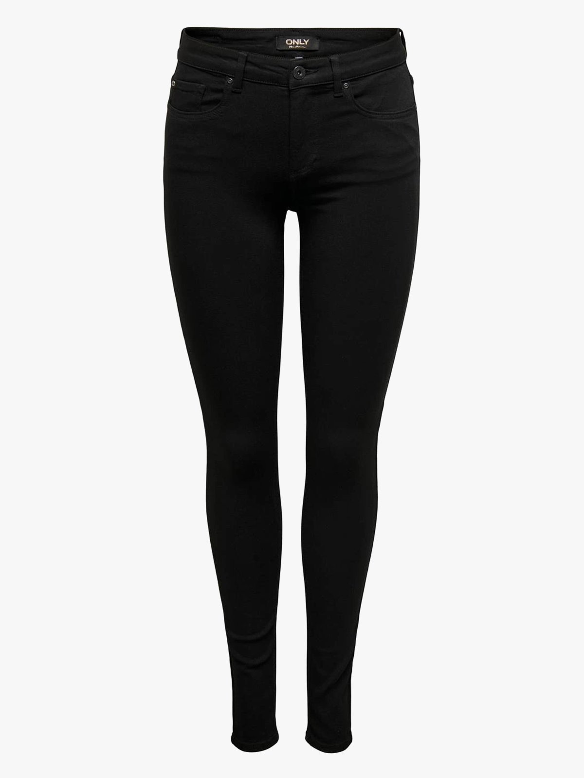 Only Blush Mid Skinny Forever Black Jeans Black Denim