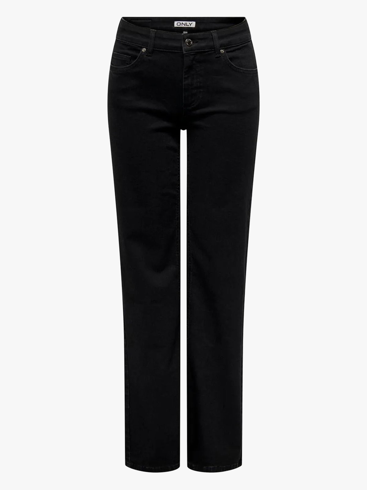 Only Blush Mid Straight Denim Black Denim