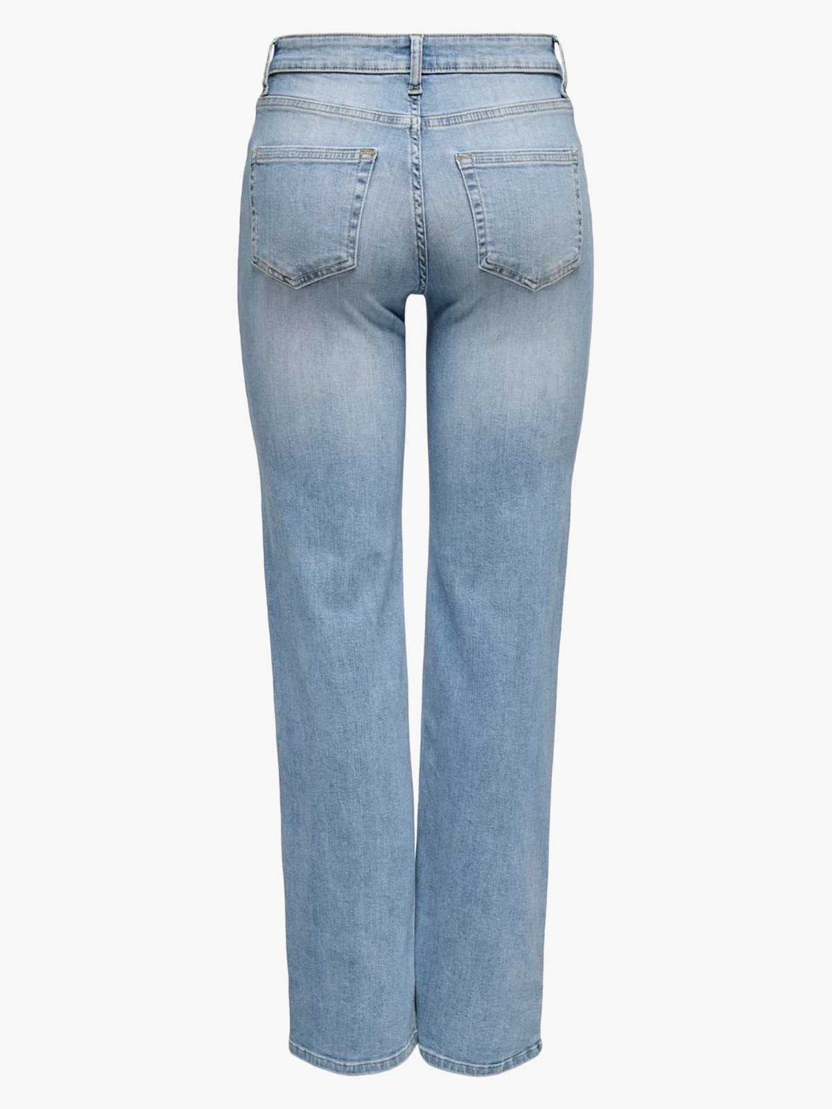 Only Blush Mid Straight Denim Light Blue Denim