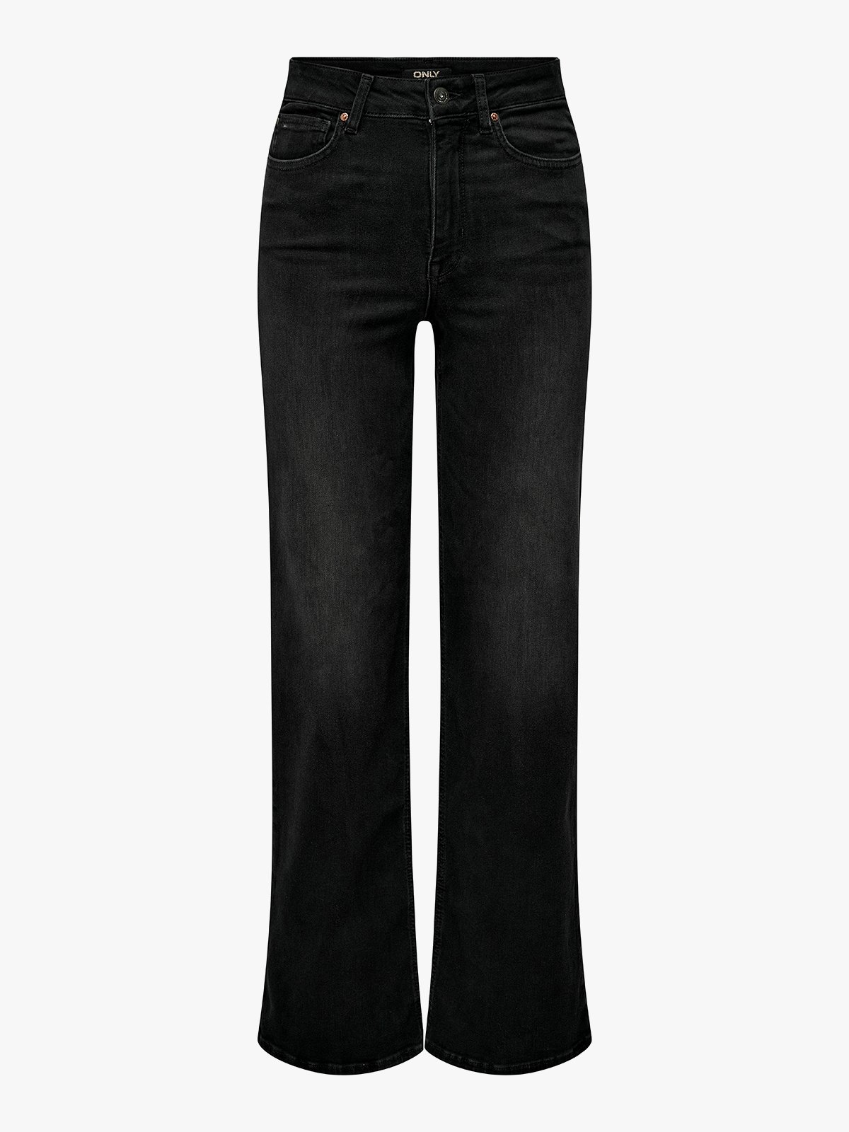 Only Madison Blush High Waist Wide Denim Washed Black