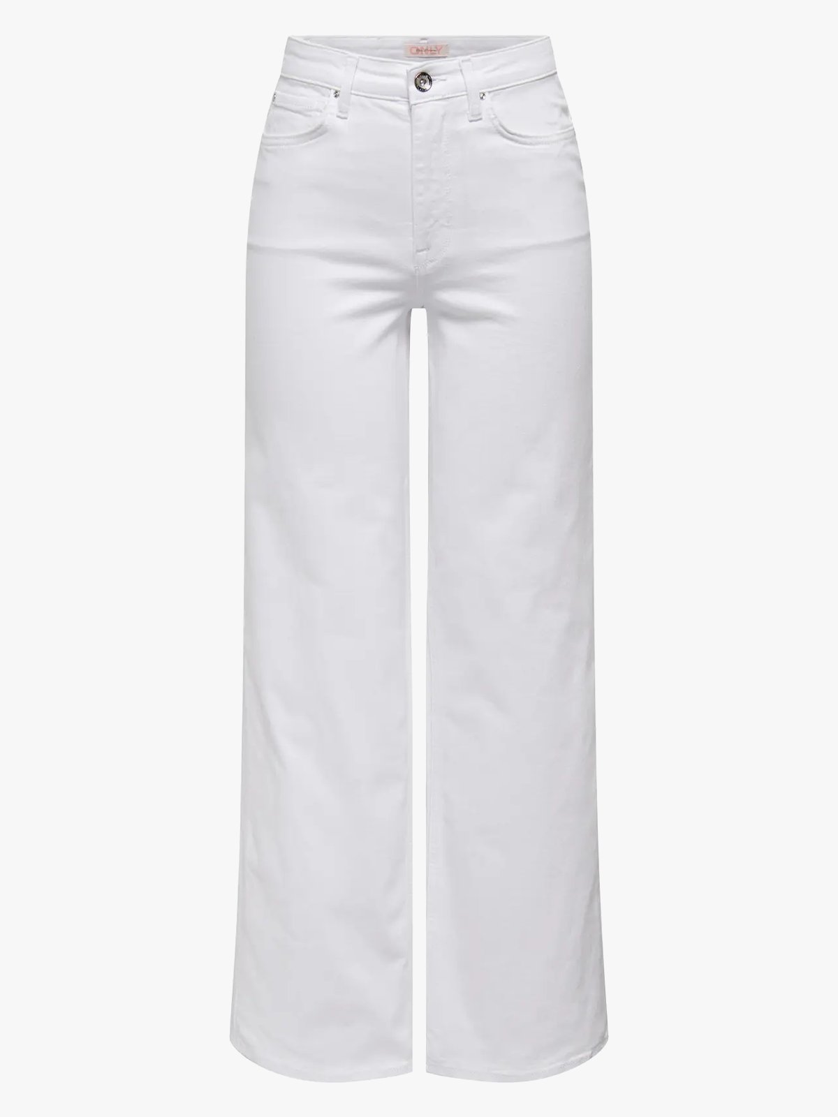 Only Madison Blush High Waist Wide Denim White