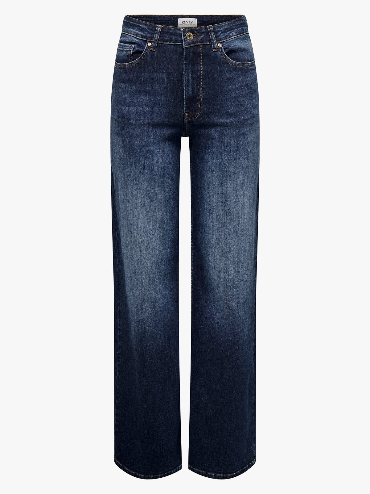 Only Madison Blush High Waist Wide Denim Dark Blue Denim