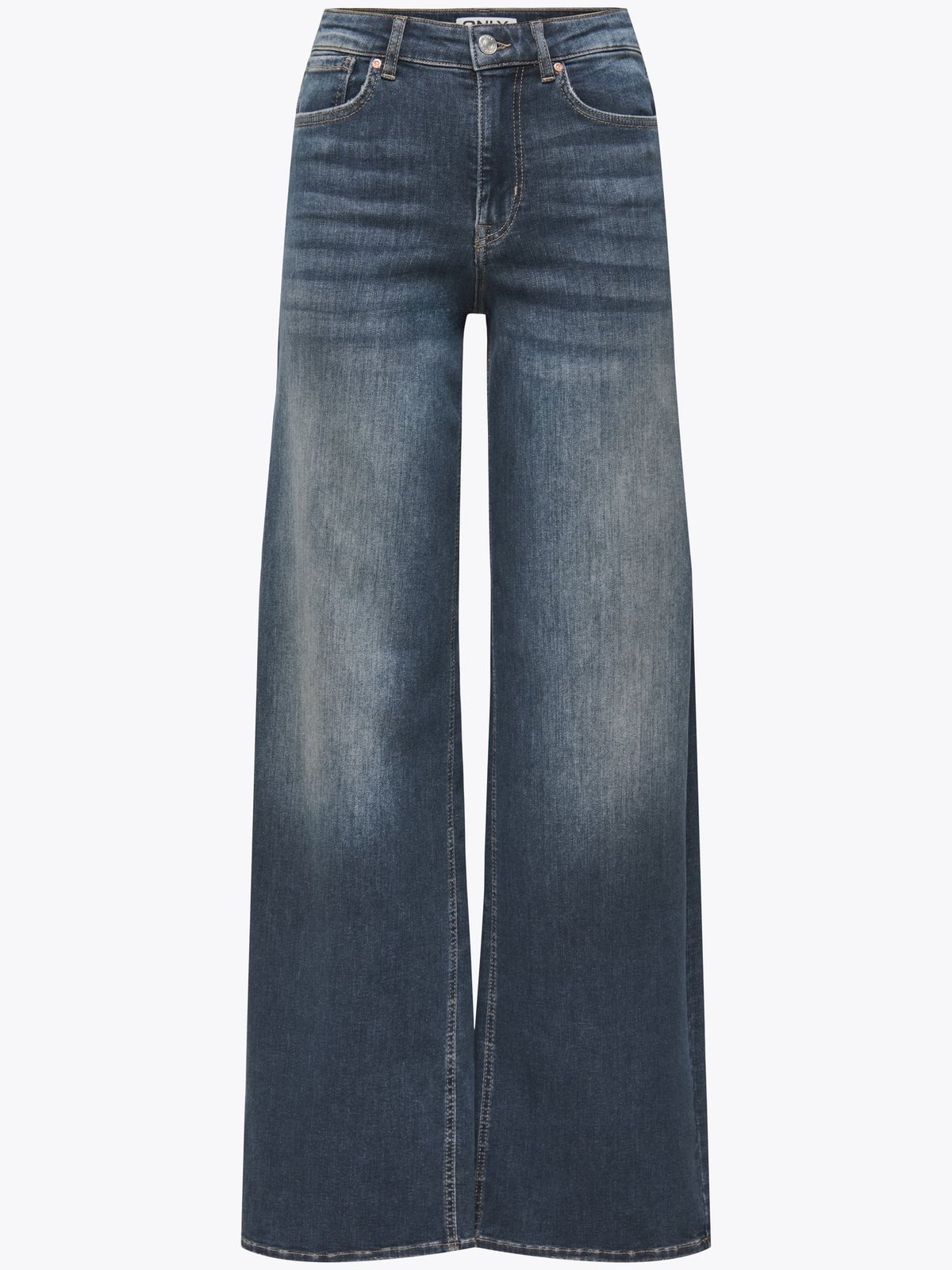 Only Madison Blush High Waist Wide Denim Blå
