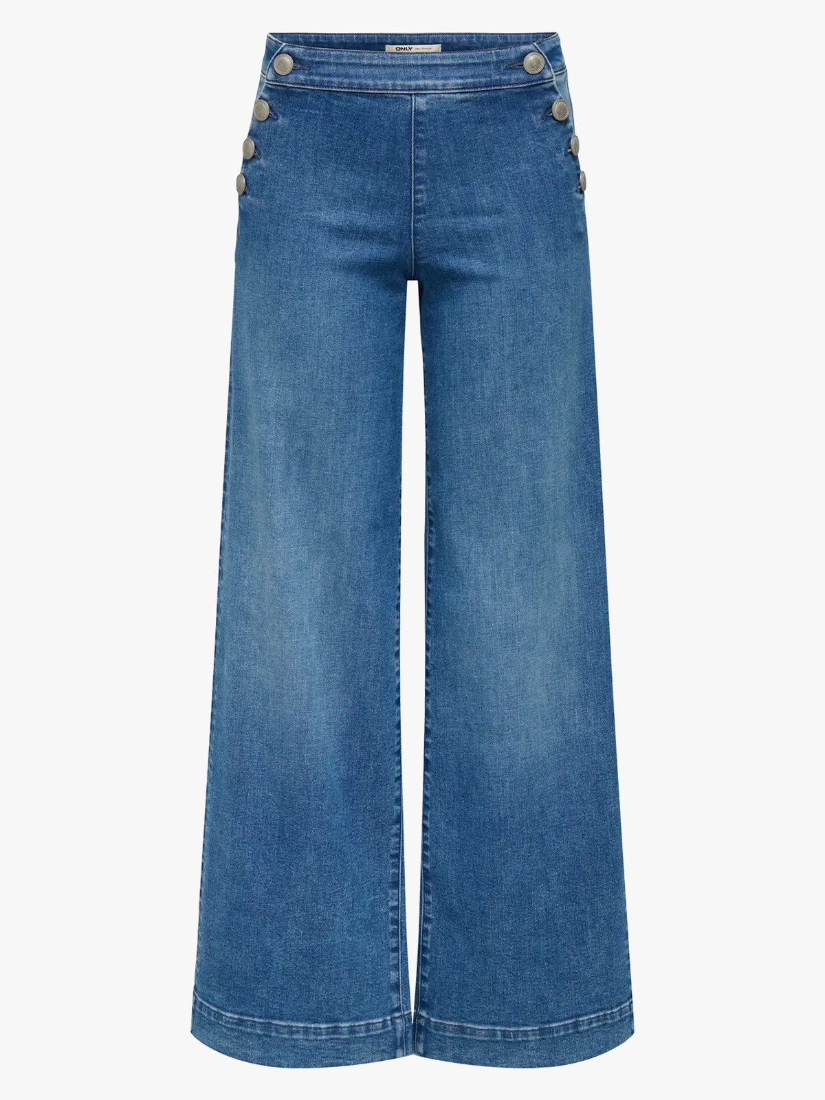 Only Madison Blush High Waist Wide Denim Medium Blue Denim