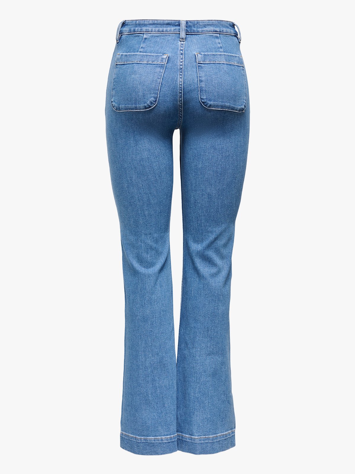 Only Madison High Waist Pocket Flare Denim Light Blue Denim