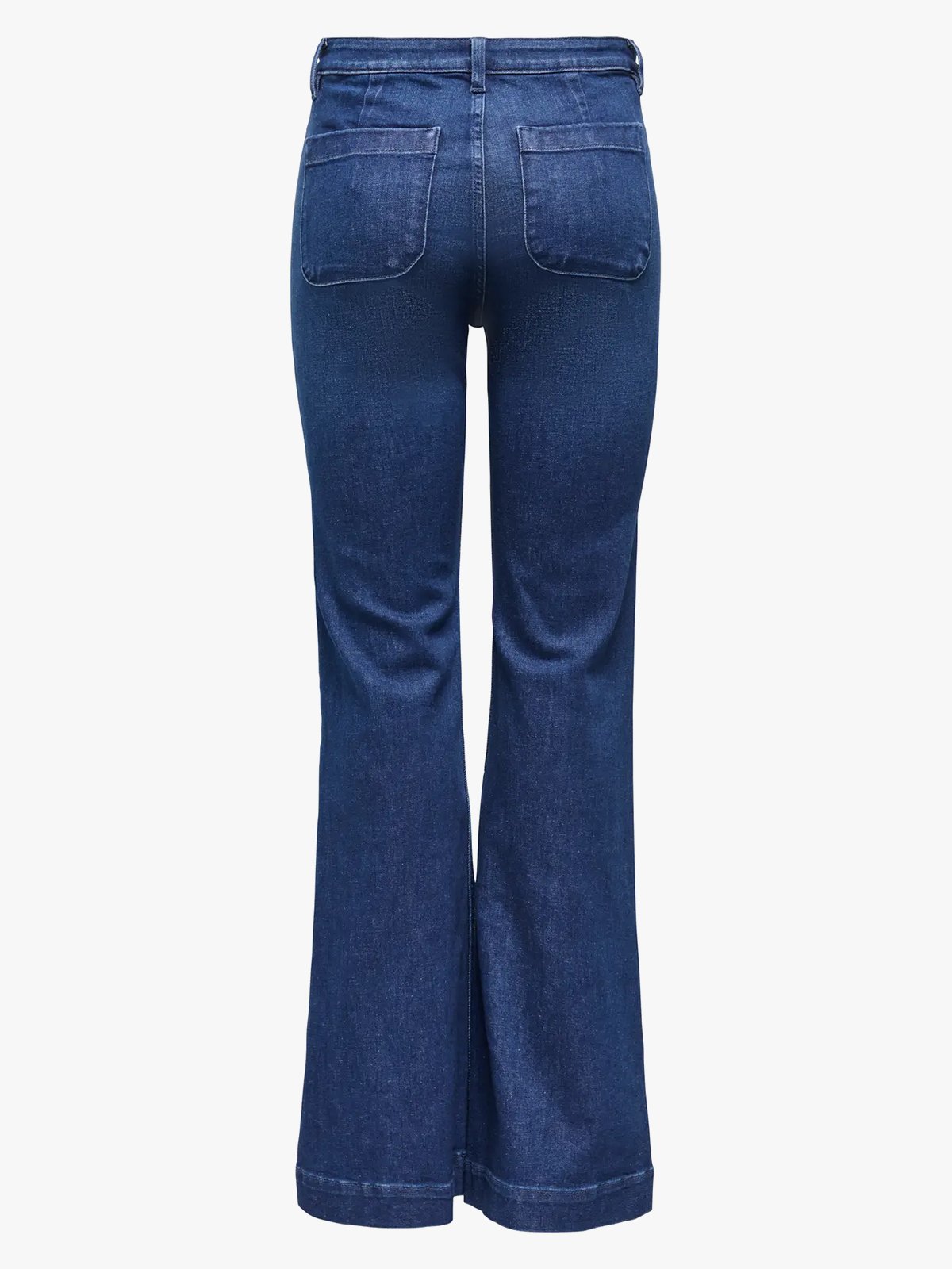 Only Madison High Waist Pocket Flare Denim Dark Blue Denim