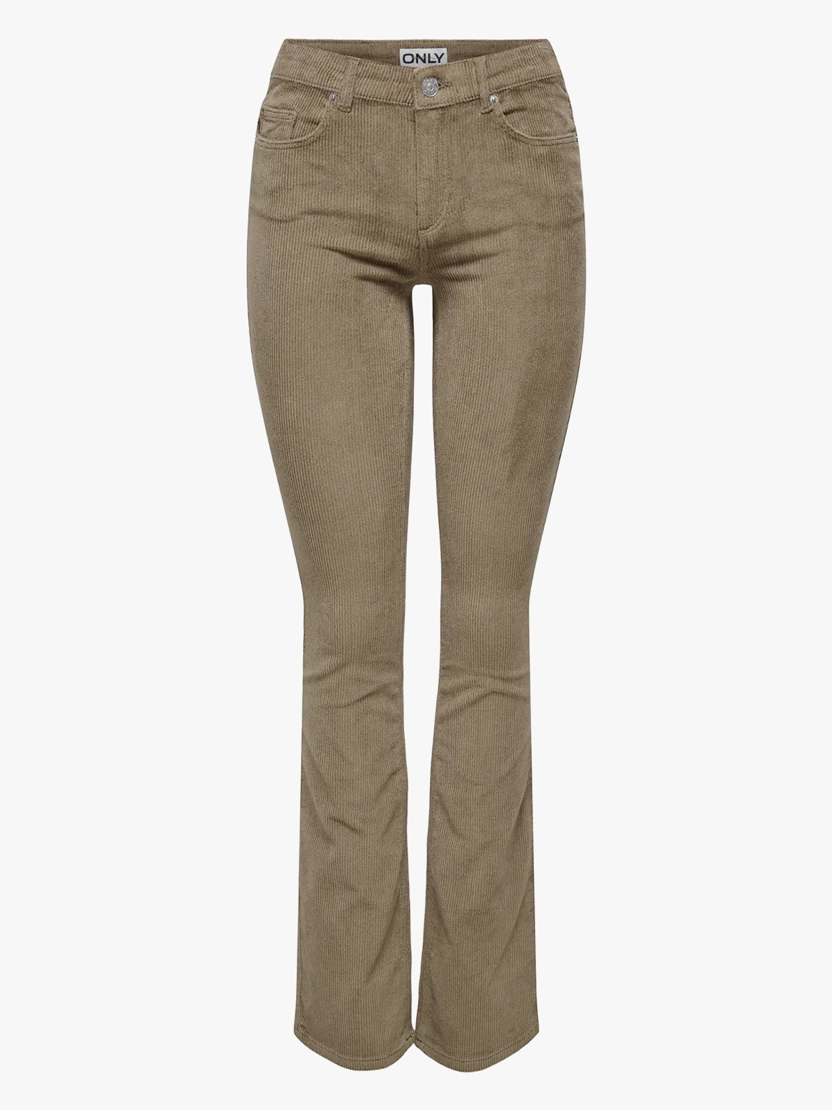 Only Mary-Global Mid Cord Flared Pant Fossil