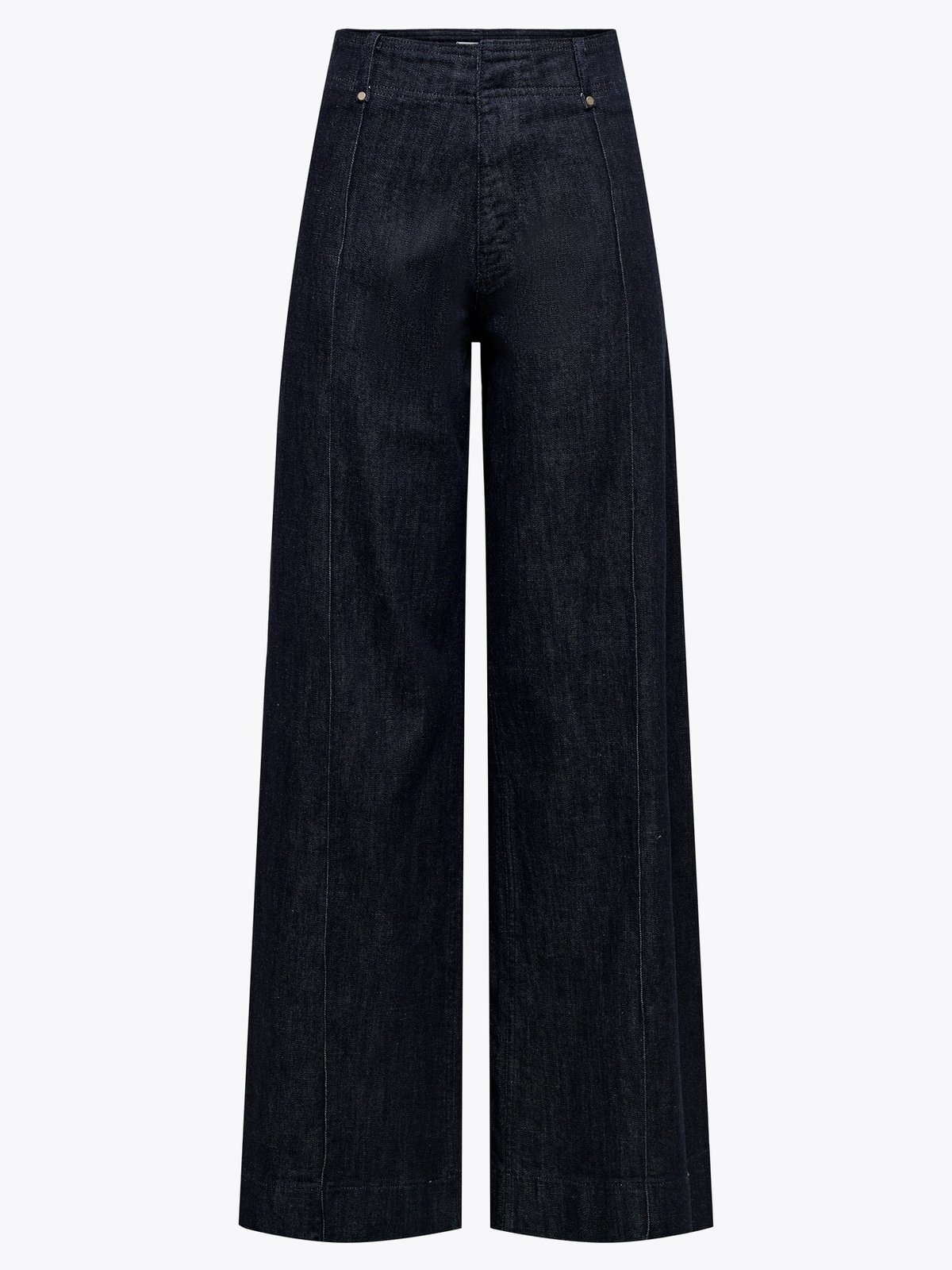 Only Olivia High Waist Tailored Wide Denim Blå
