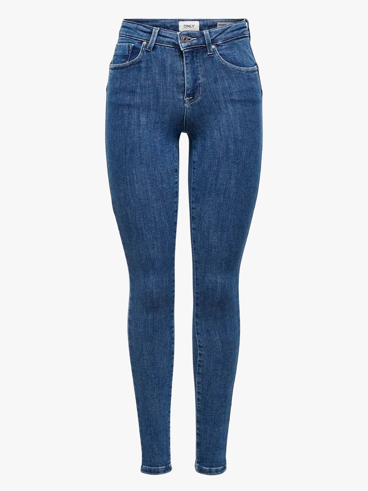 Only Power Mid Pushup Dark Blue Denim