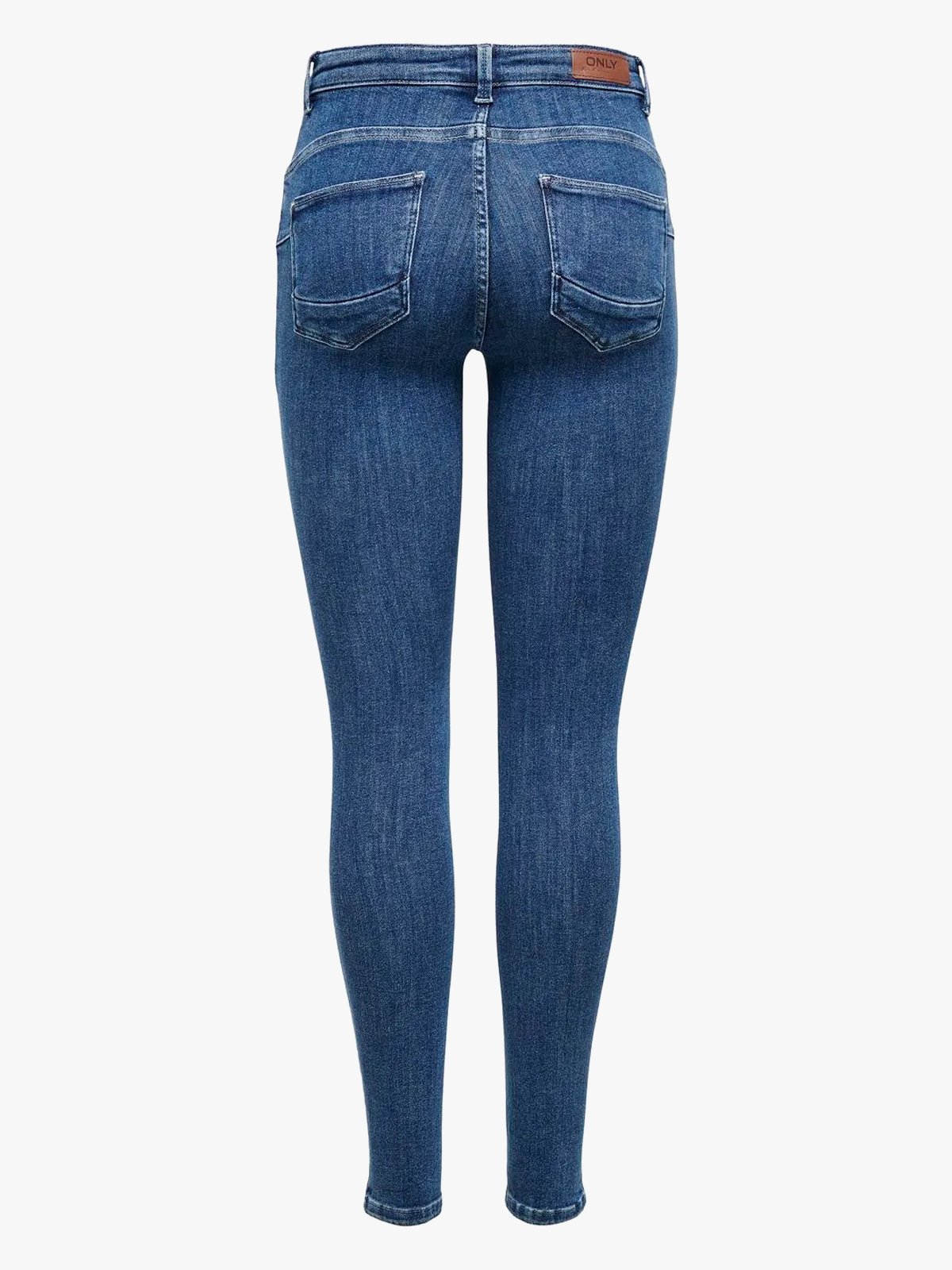 Only Power Mid Pushup Dark Blue Denim