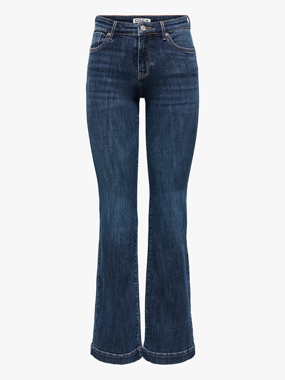 Only Power Mid Pushup Dark Blue Denim