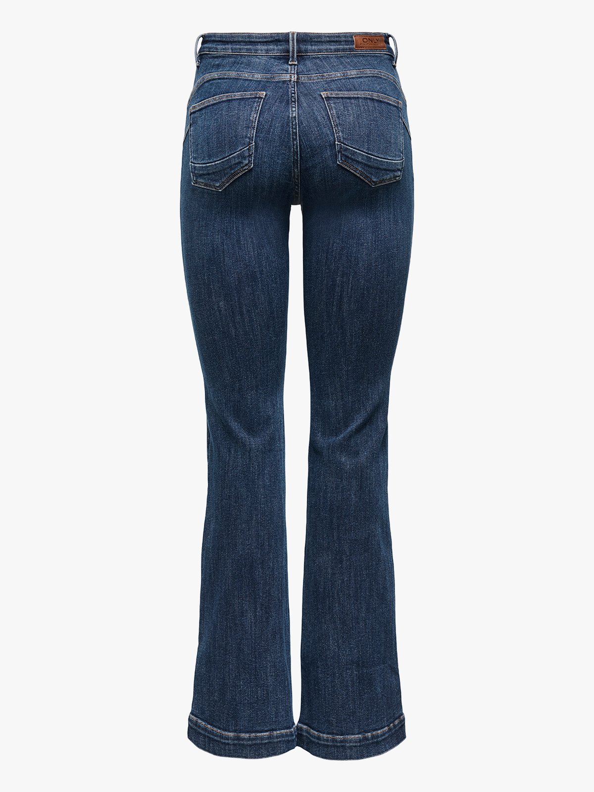 Only Power Mid Pushup Dark Blue Denim