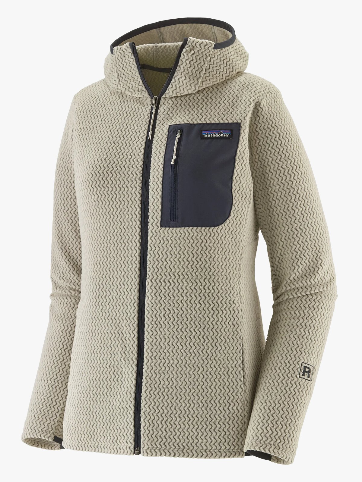 Patagonia W R1 Air Full-Zip Hoody Wool White