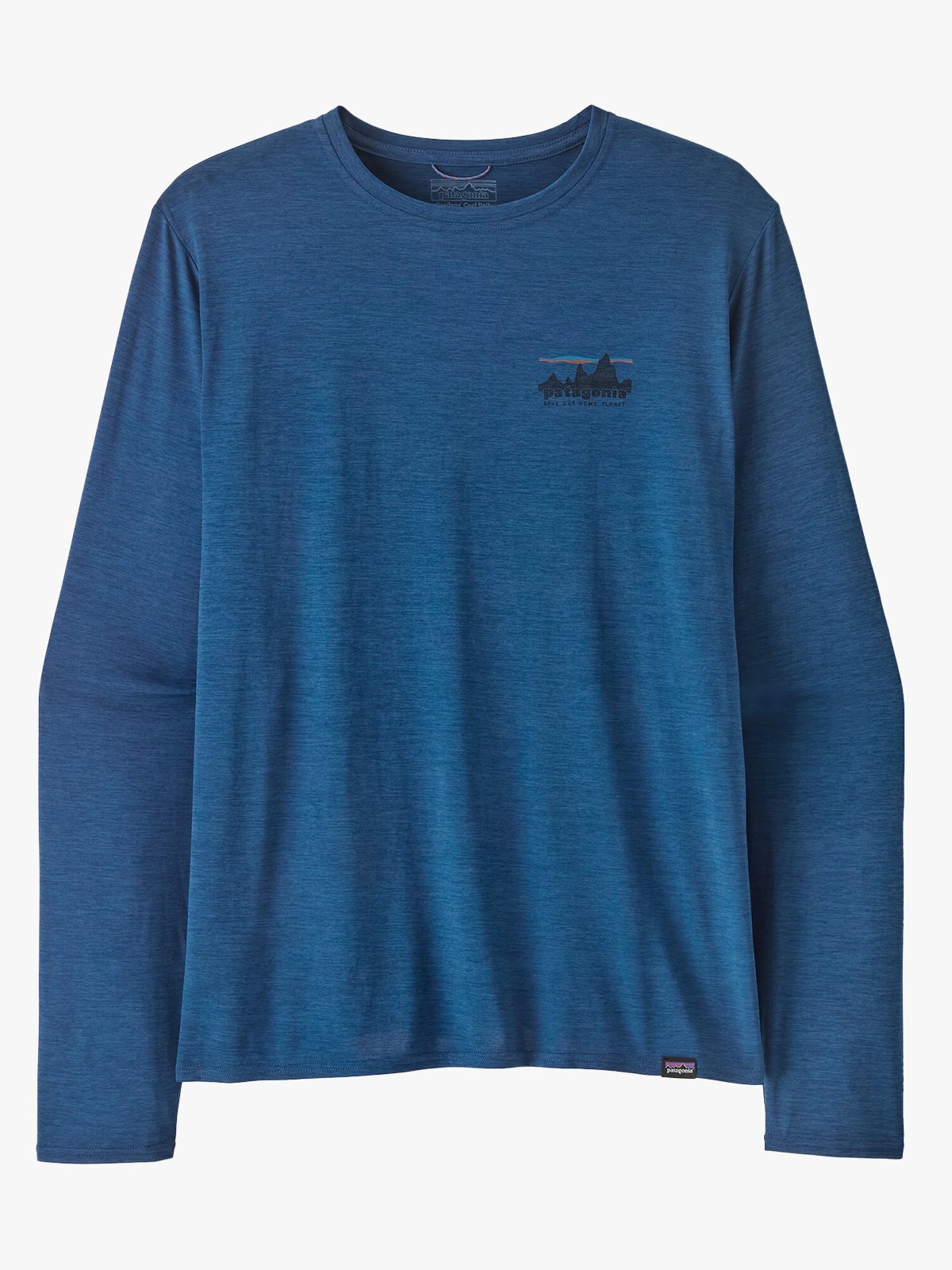 Patagonia Long Sleeve Cap Cool Daily Graphic Shirt '73 Skyline: Clement Blue X-Dye