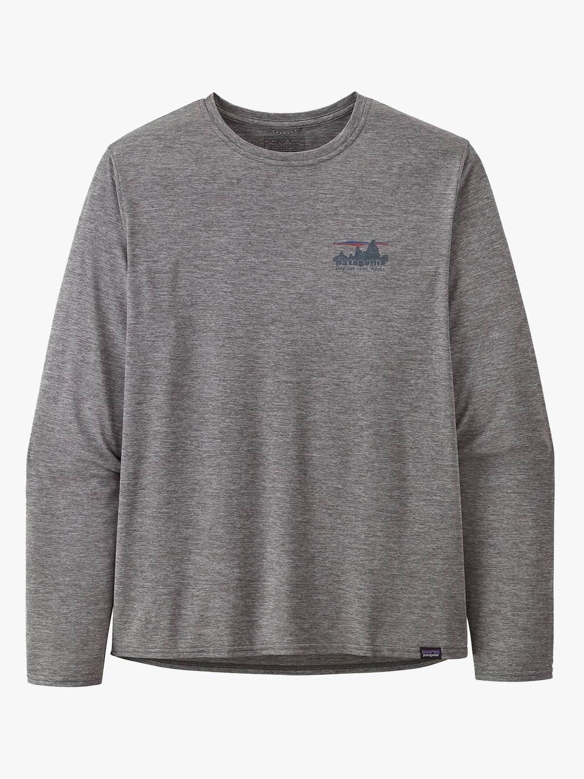 Patagonia Long Sleeve Cap Cool Daily Graphic Shirt '73 Skyline: Feather Grey