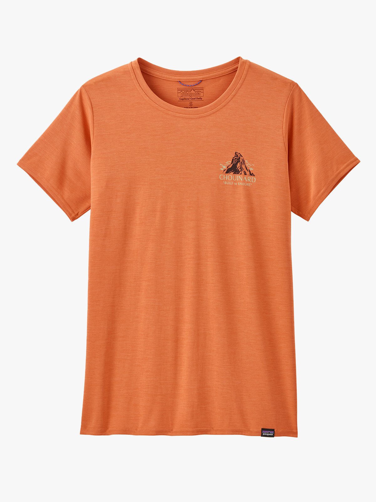 Patagonia Women’s Cap Cool Daily Graphic Shirt Lands Chouinard Crest: Rock Melon X-Dye