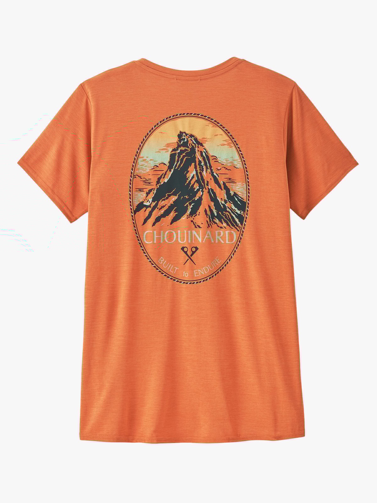 Patagonia Women’s Cap Cool Daily Graphic Shirt Lands Chouinard Crest: Rock Melon X-Dye