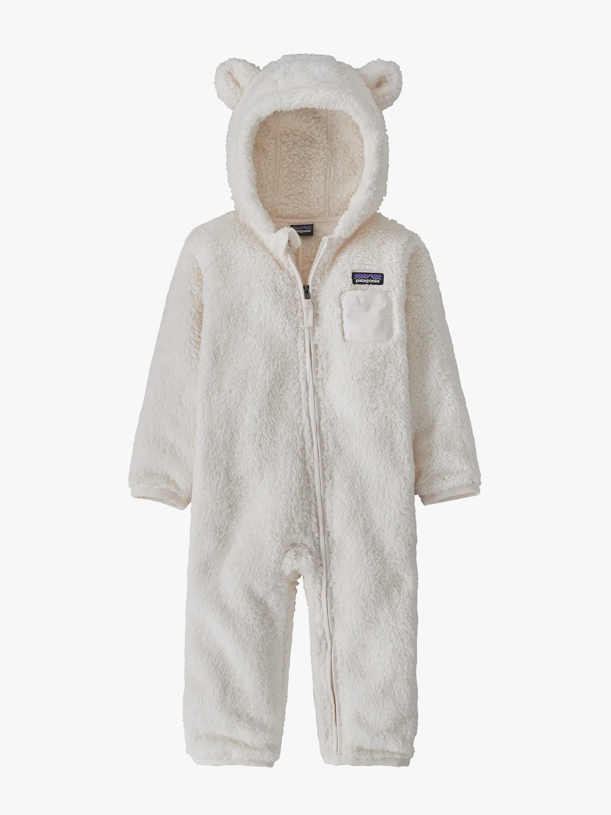 Patagonia Baby Furry Friends Bunting Birch White