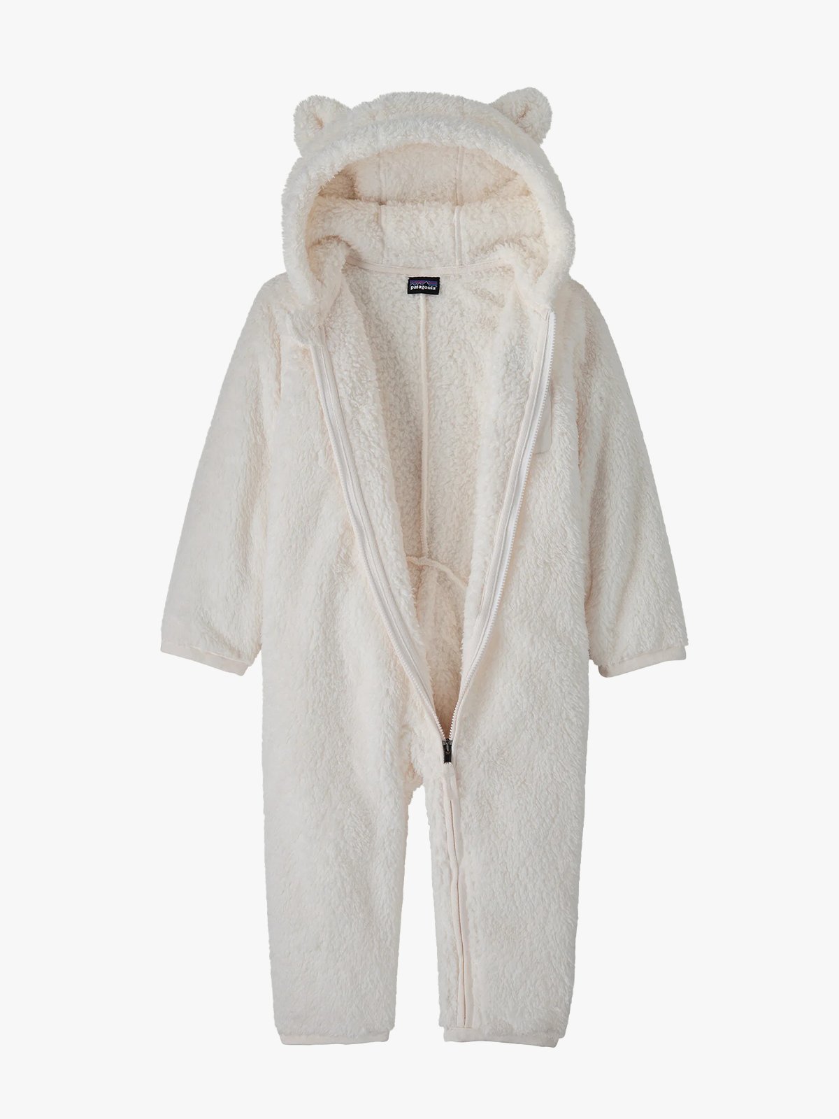 Patagonia Baby Furry Friends Bunting Birch White