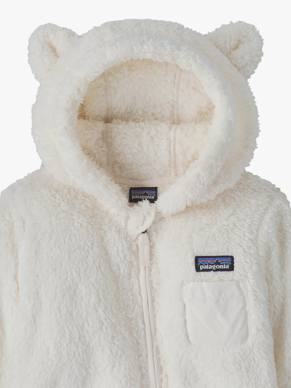 Patagonia Baby Furry Friends Bunting Birch White