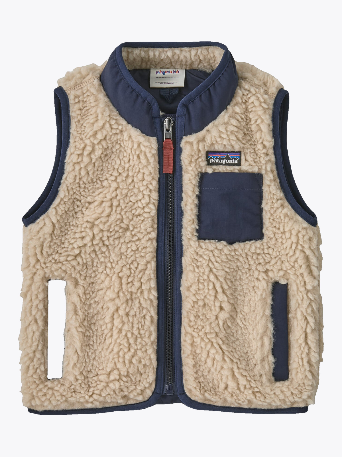 Patagonia Baby Retro-X Vest Dark Natural w/New Navy