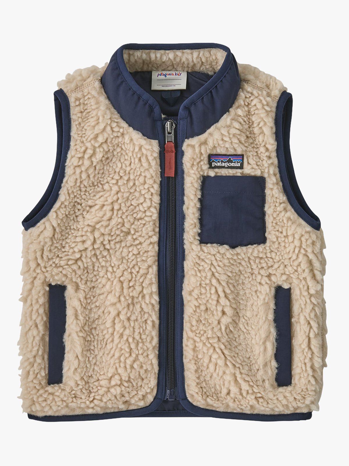 Patagonia Baby Retro-X Vest Dark Natural w/New Navy