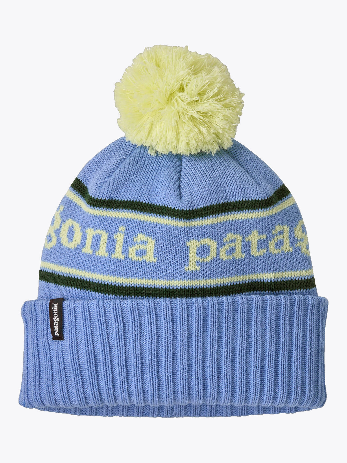 Patagonia Powder Town Beanie Park Stripe: Diver Blue
