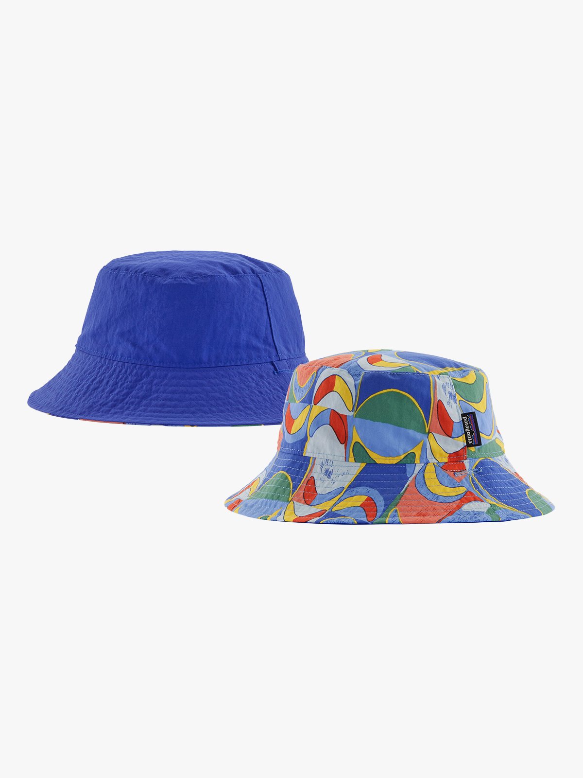 Patagonia Baby Sun Bucket Hat Swallowtail Geo: Eddy Blue