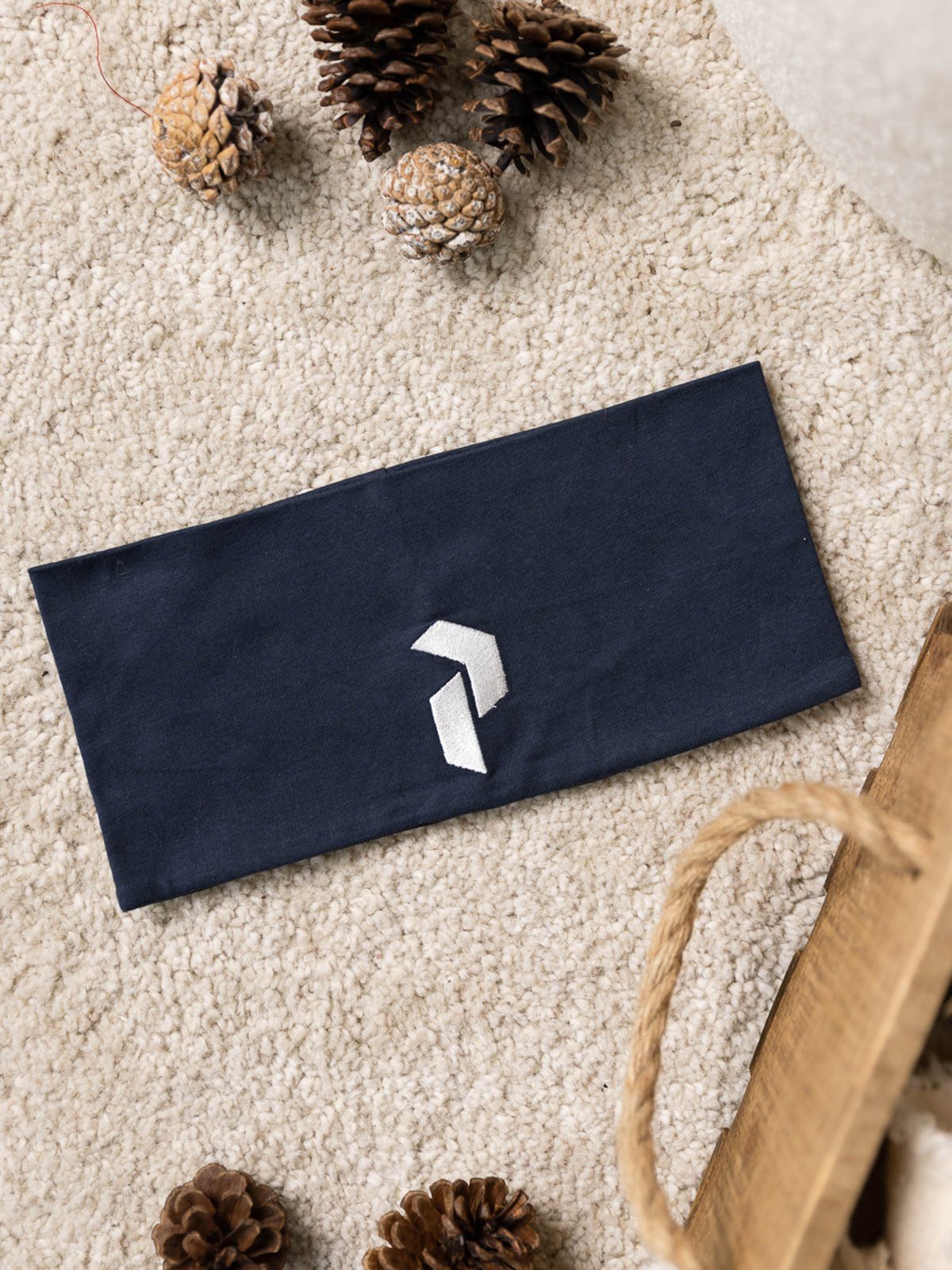 Peak Performance Logo Headband Blue Shadow