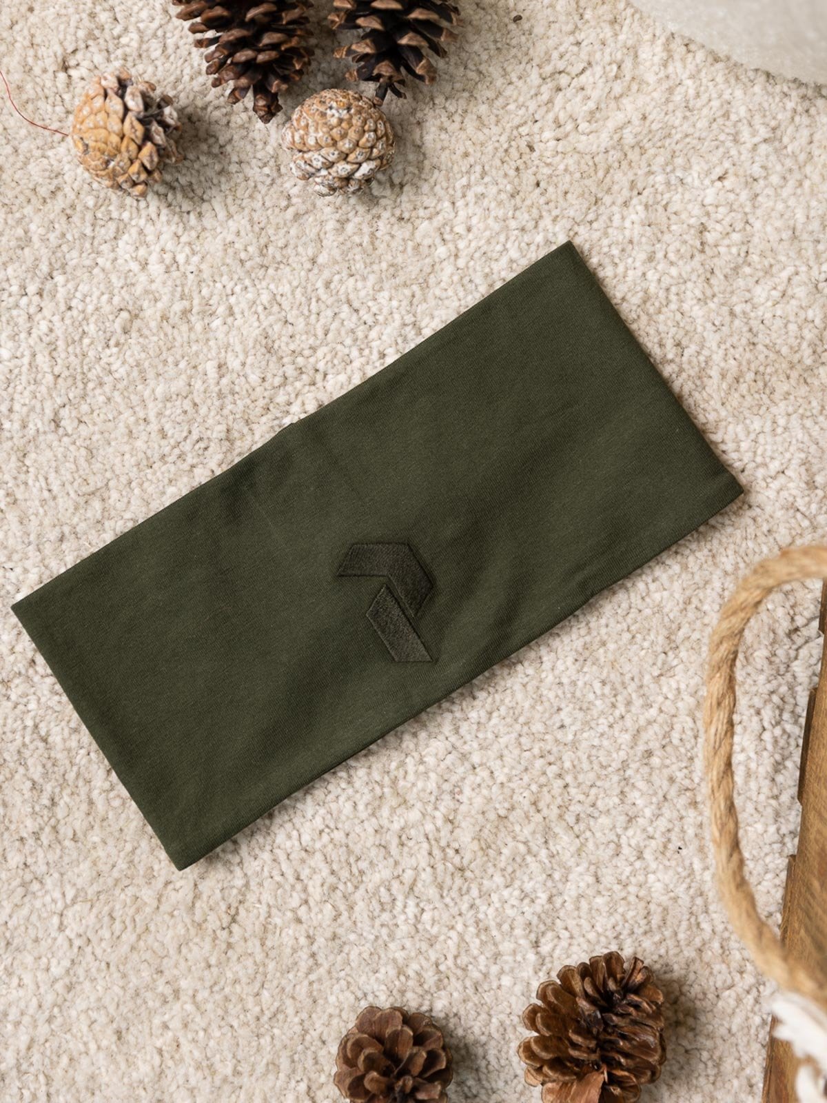 Peak Performance Logo Headband Forest Night