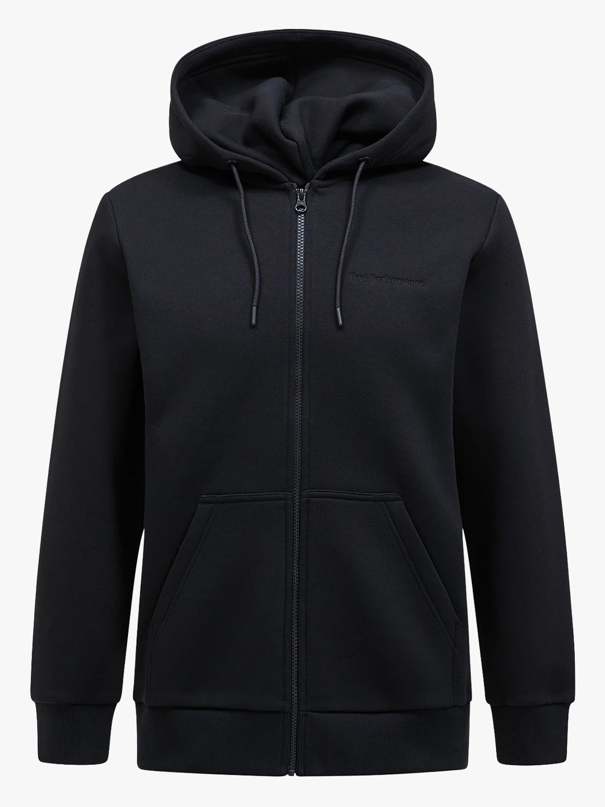 Peak Performance Original Small Logo Zip Hood Black