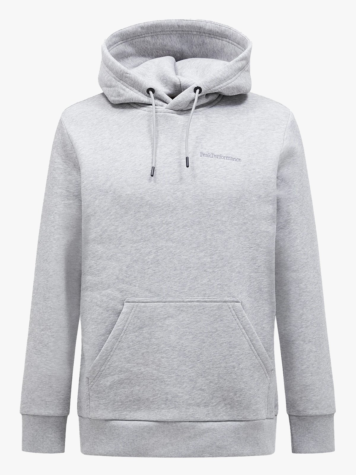 Peak Performance M Original Small Logo Hood MED GREY MELANGE