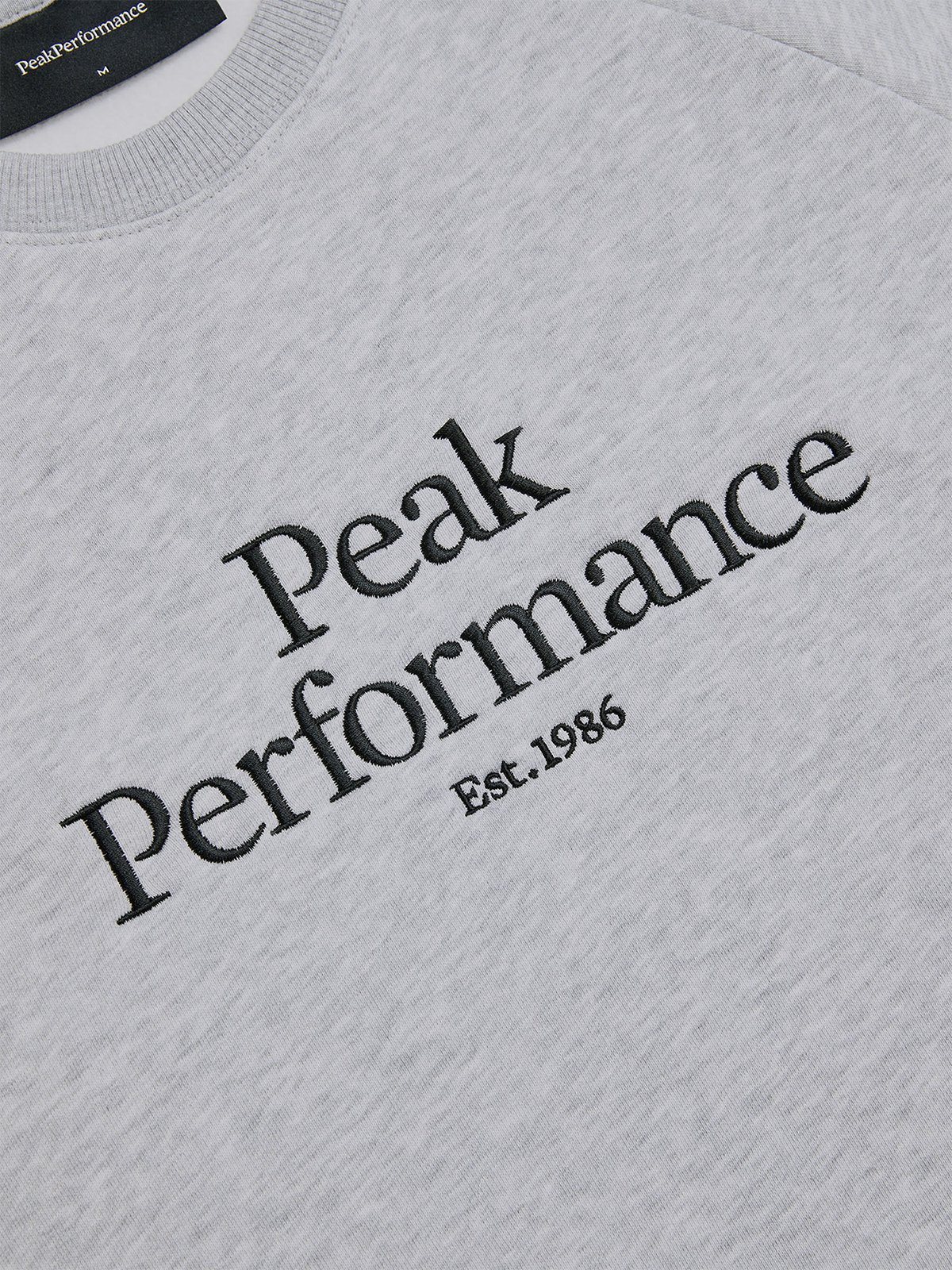 Peak Performance M Original Crew Grey Melange (M03) / Black (050)