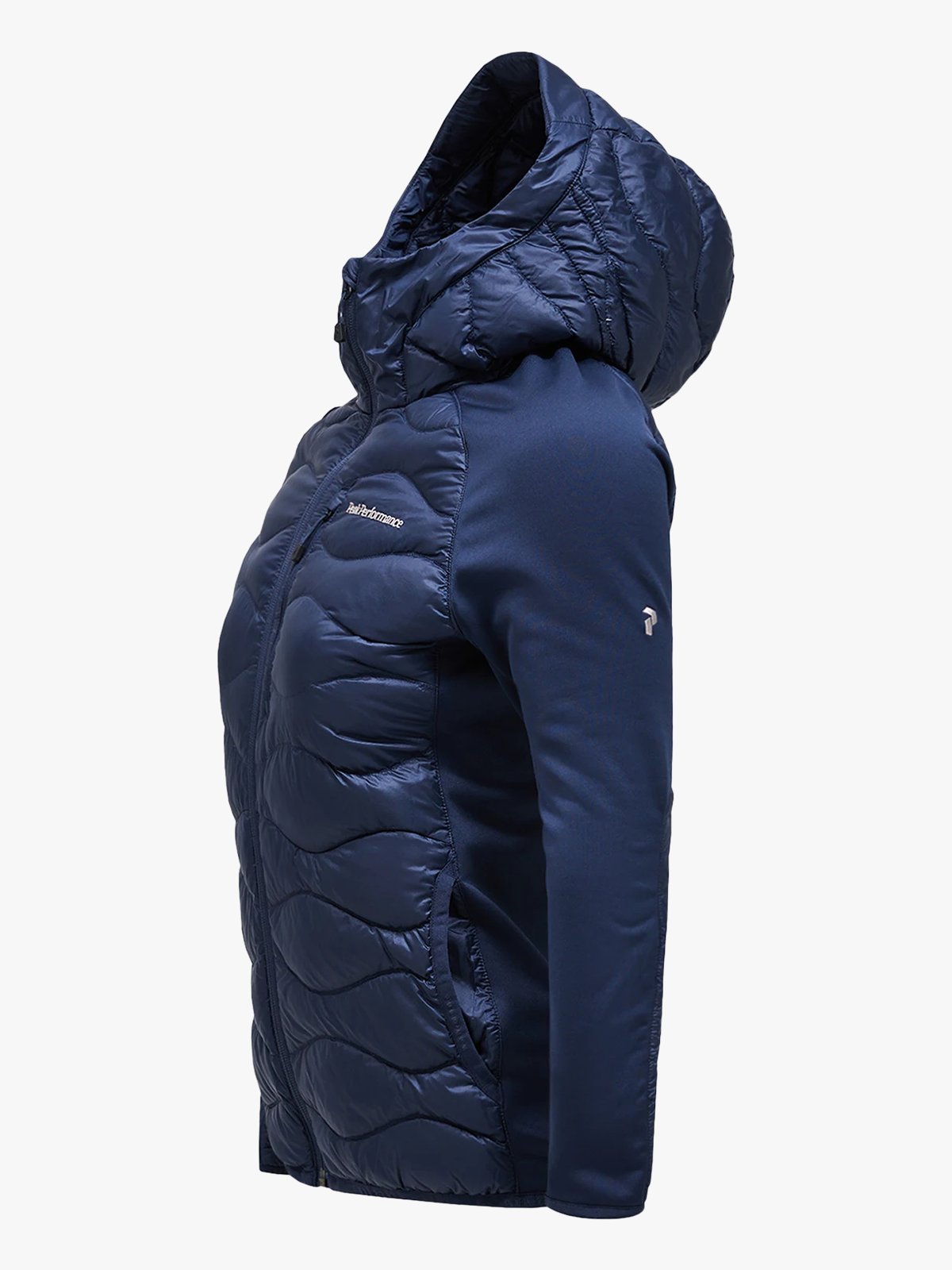 Peak Performance Helium Down Hybrid Hood Women BLUE SHADOW