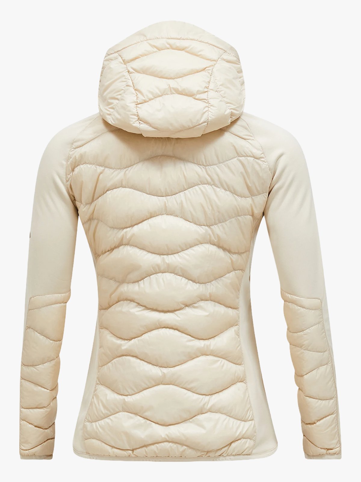 Peak Performance Helium Down Hybrid Hood Women Sand Fog
