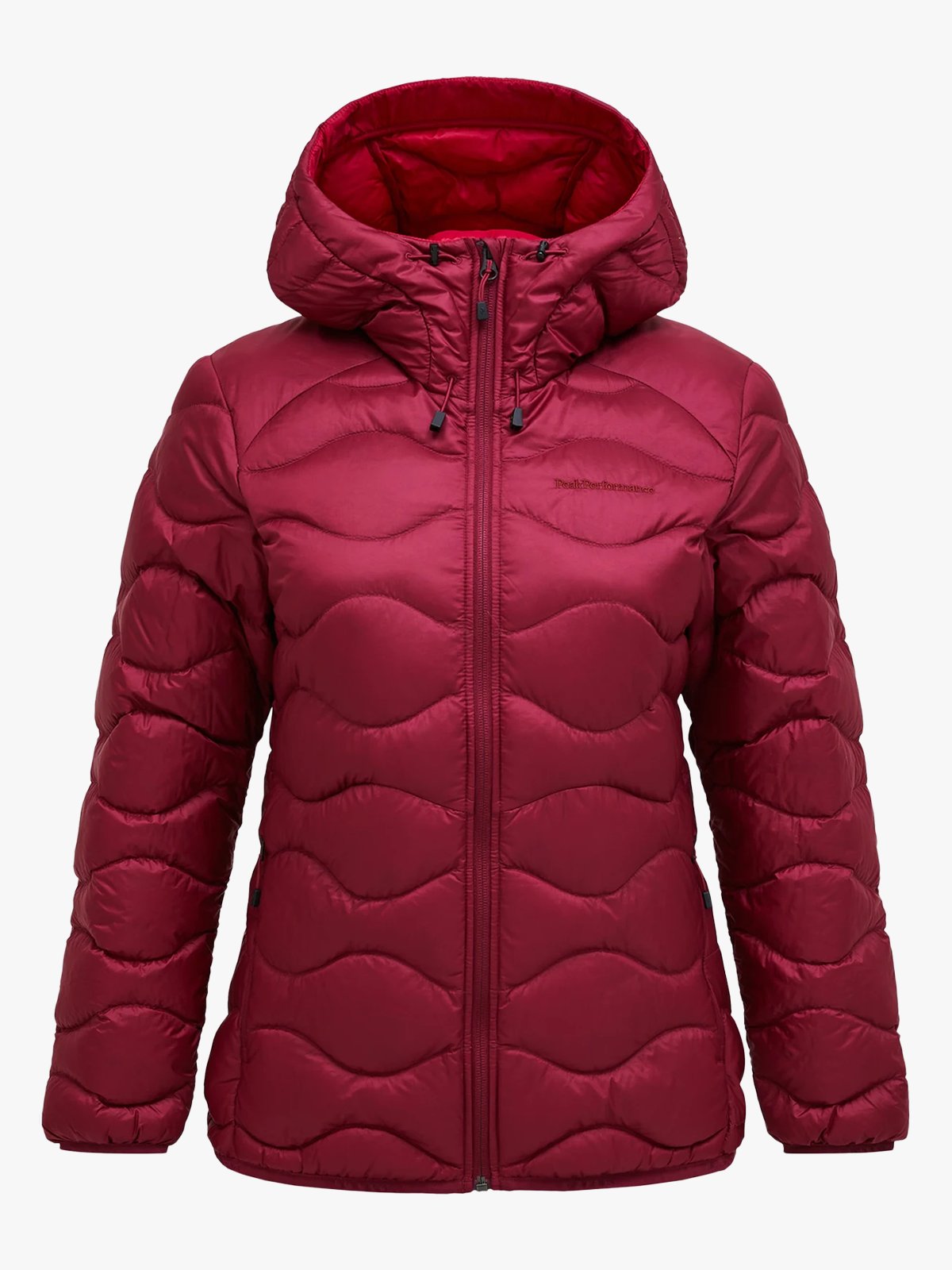 Peak Performance Helium Down Hood Jacket Women Vertical Zenith / Tech Burgundy