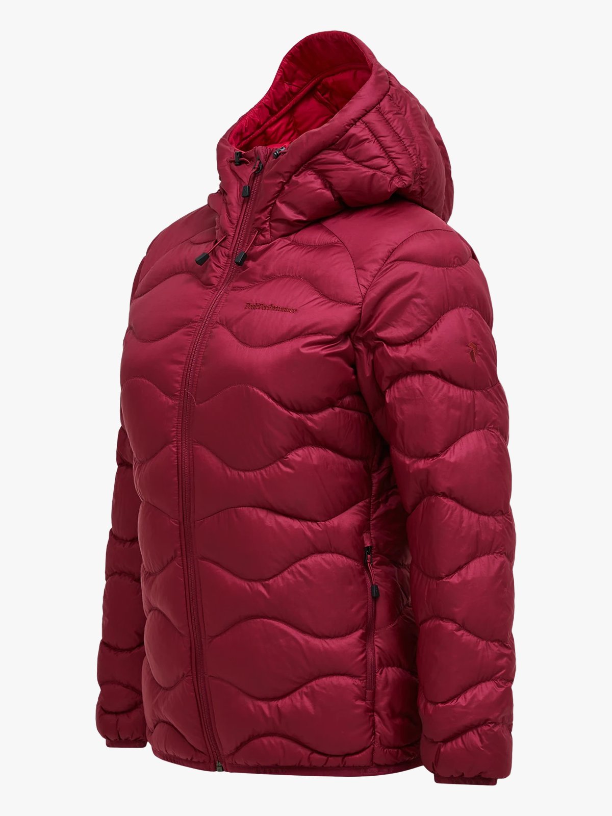 Peak Performance Helium Down Hood Jacket Women Vertical Zenith / Tech Burgundy