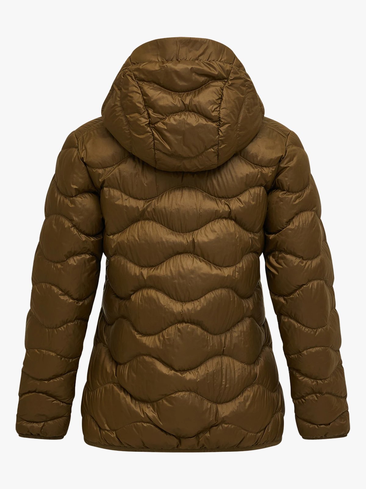 Peak Performance Helium Down Hood Jacket Women Meadow Moss / Sierra Sand