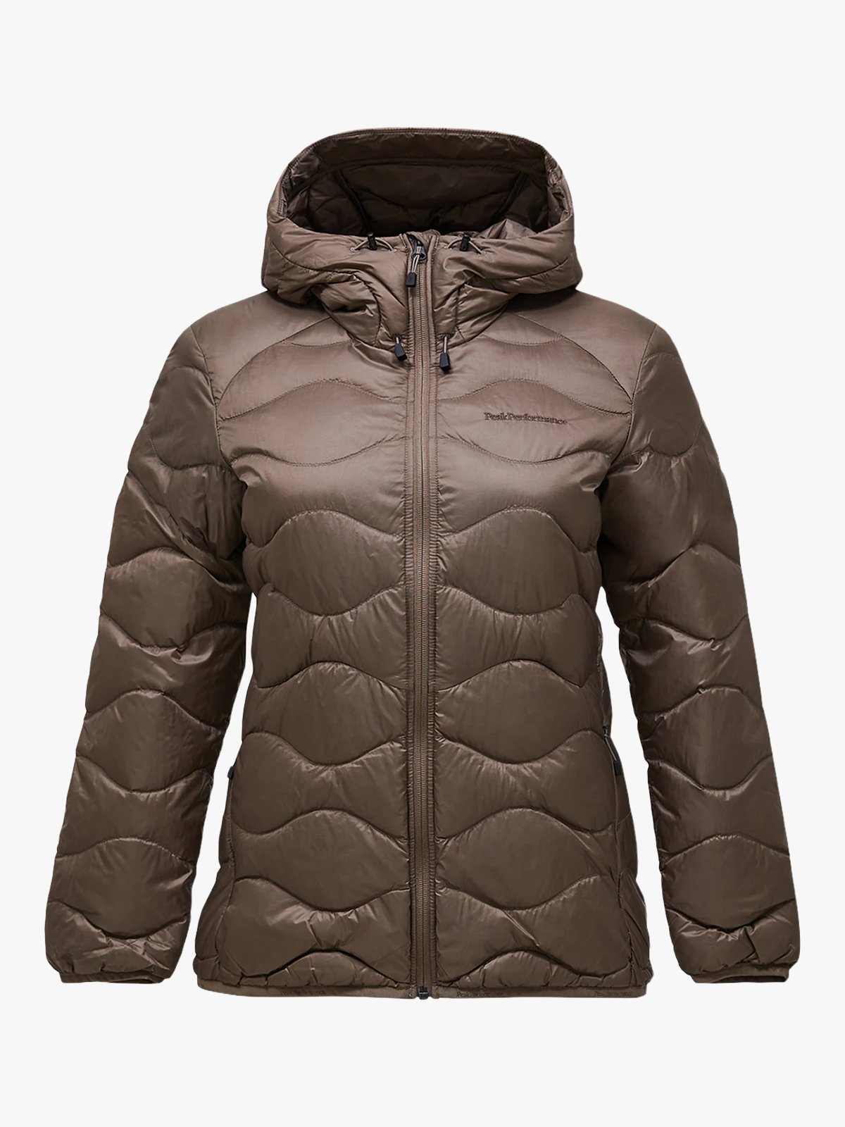 Peak Performance Helium Down Hood Jacket Women Terrain Tan