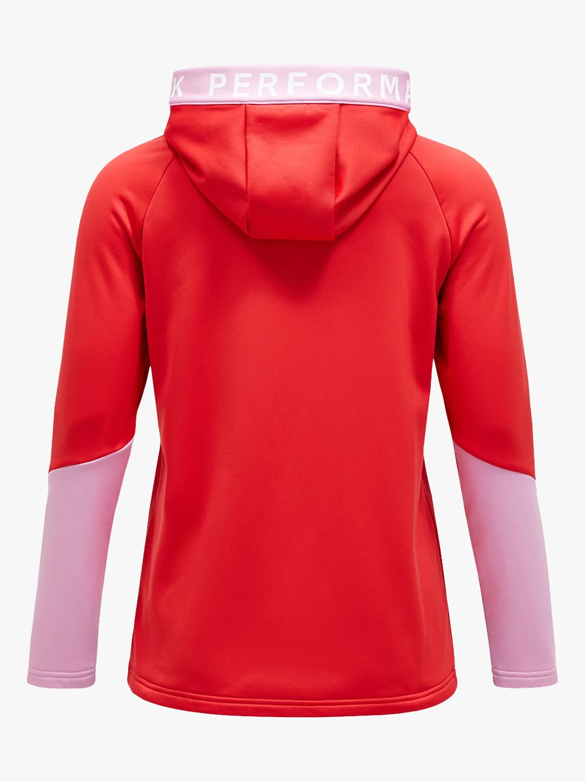 Peak Performance Rider Zip Hood Brilliant Red / Morning Dew