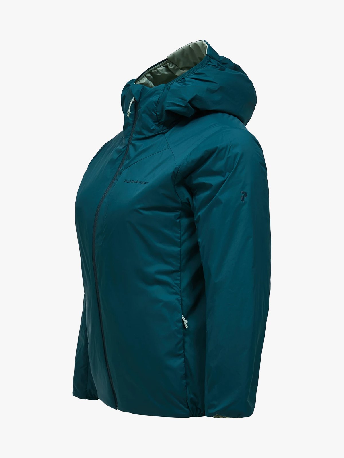 Peak Performance Freelight Reversible Insulated Hood Jacket Women Ponderosa Pine / Green Valley